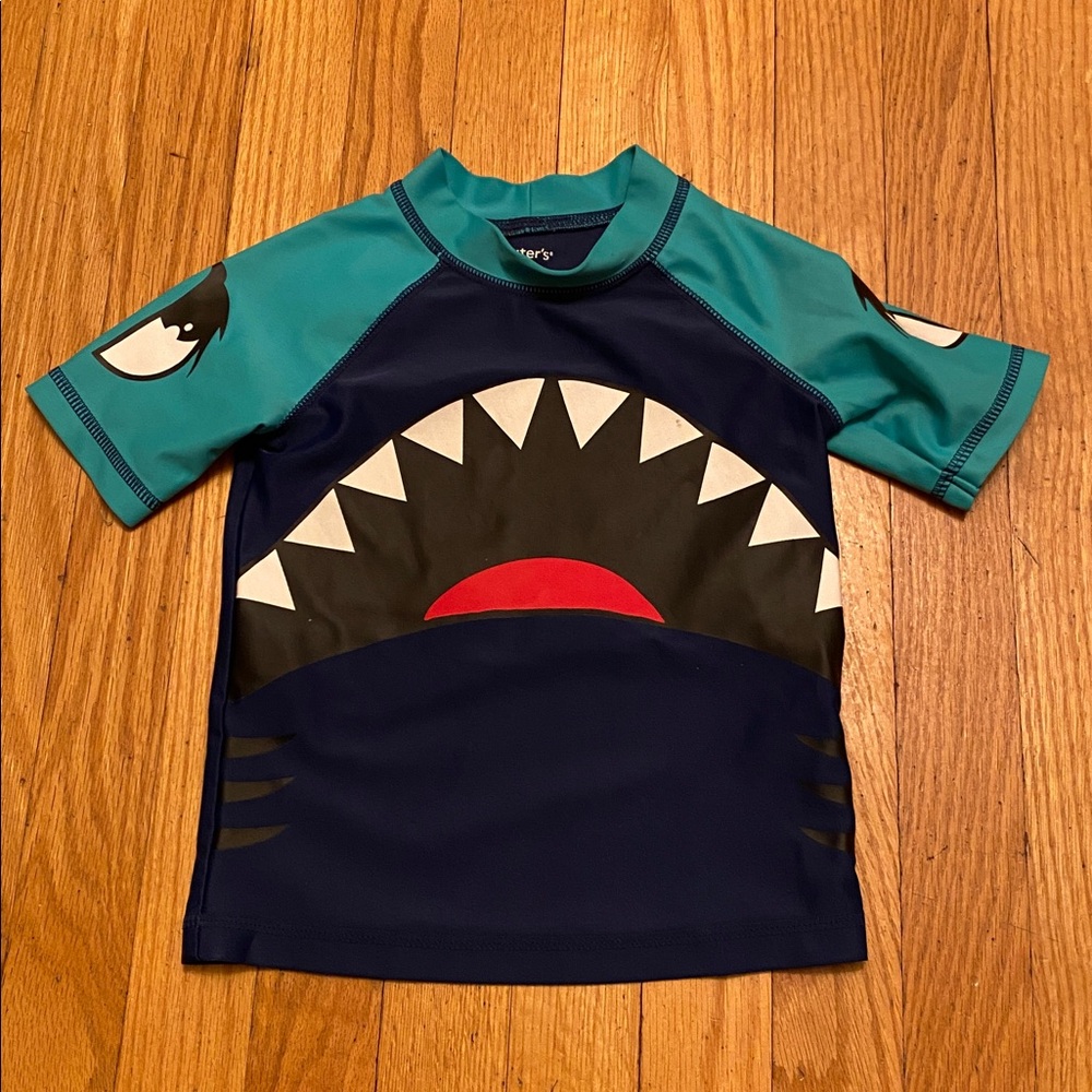 Blue and Green Swim t-shirt size 2